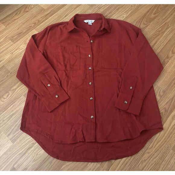 Old Navy The Boyfriend Shirt Size Medium - Picture 1 of 8